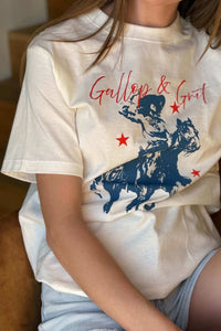 Gallop & Grit Western Cowgirl Graphic Tee - ShopPromesa