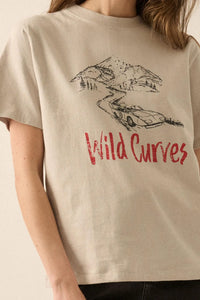 Wild Curves Vintage-Print Hot Rod Graphic Tee - ShopPromesa