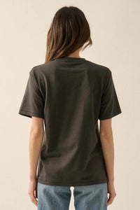 Lip Bite Vintage-Print Garment-Dyed Graphic Tee - ShopPromesa