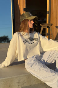 Touchdown Cropped Thermal Graphic Top - ShopPromesa