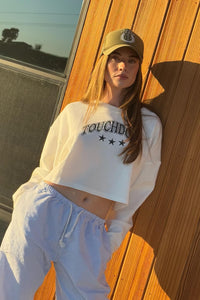 Touchdown Cropped Thermal Graphic Top - ShopPromesa