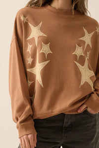 Stars Align Vintage-Print Thermal Graphic Top - ShopPromesa