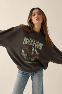 Peace & Quiet Vintage-Print Graphic Sweatshirt - ShopPromesa