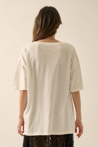 Go Fish Vintage-Print Oversize Graphic Tee - ShopPromesa