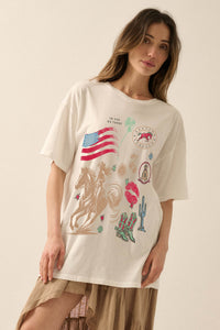 American Spirit Oversize Western Graphic Tee - ShopPromesa