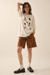 Dog Days Garment-Wash Oversize Graphic Tee - ShopPromesa