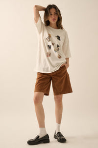 Dog Days Garment-Wash Oversize Graphic Tee - ShopPromesa