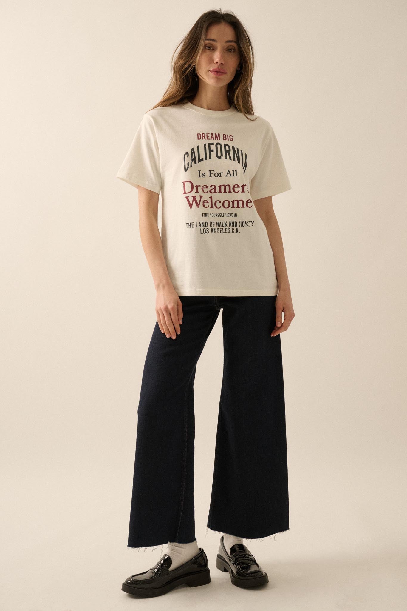 California Dreamers Vintage-Print Graphic Tee - ShopPromesa