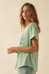 Palm Tree Party Vintage-Wash Graphic Tee - ShopPromesa