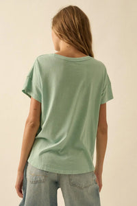 Palm Tree Party Vintage-Wash Graphic Tee - ShopPromesa