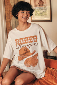 Rodeo Rangers Garment-Wash Oversize Graphic Tee - ShopPromesa