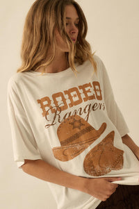 Rodeo Rangers Garment-Wash Oversize Graphic Tee - ShopPromesa