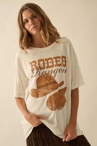 Rodeo Rangers Garment-Wash Oversize Graphic Tee - ShopPromesa