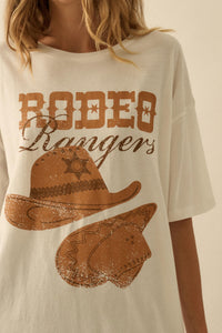 Rodeo Rangers Garment-Wash Oversize Graphic Tee - ShopPromesa