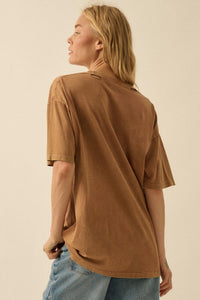 Rodeo Rangers Distressed Oversize Graphic Tee - ShopPromesa