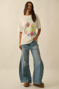 Fruit Stand Distressed Oversize Graphic Tee - ShopPromesa