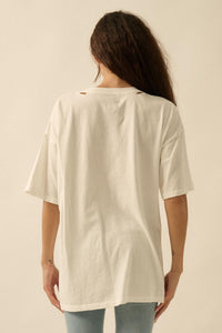 Burger Time Distressed Oversize Graphic Tee - ShopPromesa