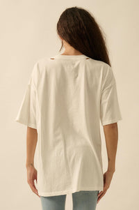 Burger Time Distressed Oversize Graphic Tee - ShopPromesa