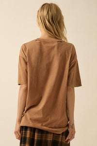 Celestial Tigers Distressed Oversize Graphic Tee - ShopPromesa