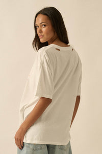Soleil Beach Distressed Oversize Graphic Tee - ShopPromesa