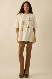 Heavenly Hummingbirds Oversize Graphic Tee - ShopPromesa