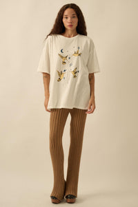 Heavenly Hummingbirds Oversize Graphic Tee - ShopPromesa