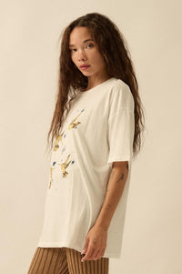 Heavenly Hummingbirds Oversize Graphic Tee - ShopPromesa