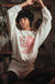 96 Vintage-Print Oversize Thermal Graphic Top - ShopPromesa