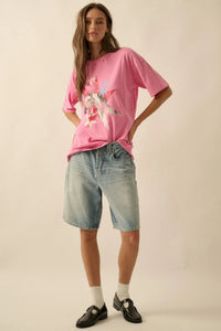 Star Horse Distressed Oversize Graphic Tee - ShopPromesa