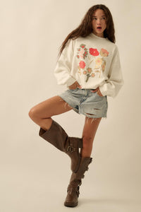 Fall Flowers Floral Thermal Graphic Top - ShopPromesa