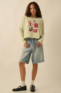 Horse Girl Vintage-Wash Long-Sleeve Graphic Tee - ShopPromesa