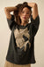 Wild Beauty Distressed Oversize Horse Graphic Tee - ShopPromesa