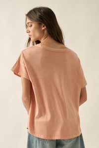 Hungry Eyes Vintage-Wash Cheetah Graphic Tee - ShopPromesa