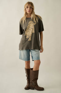 Cosmic Tiger Vintage-Wash Oversize Graphic Tee - ShopPromesa