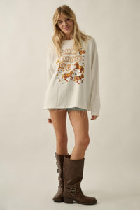 Buckle Up Oversize Western Thermal Graphic Top - ShopPromesa