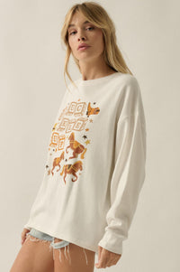 Buckle Up Oversize Western Thermal Graphic Top - ShopPromesa