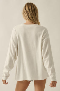 Buckle Up Oversize Western Thermal Graphic Top - ShopPromesa