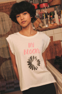 In Boom Floral Distressed Sleeveless Graphic Tee - ShopPromesa