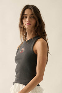 Sweet Cherries Crewneck Thermal Graphic Tank Top - ShopPromesa