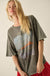 Cowgirl Pinup Vintage-Wash Oversize Graphic Tee - ShopPromesa