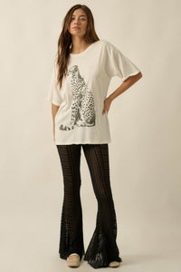 Chill Cheetah Oversize Vintage Graphic Tee - ShopPromesa
