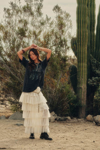 Cowgirl Cutie Vintage-Wash Oversize Graphic Tee - ShopPromesa