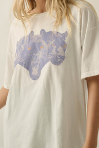 Prowling Panthers Oversize Vintage Graphic Tee - ShopPromesa