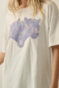 Prowling Panthers Oversize Vintage Graphic Tee - ShopPromesa