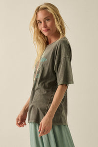Jungle Tiger Vintage-Wash Oversize Graphic Tee - ShopPromesa