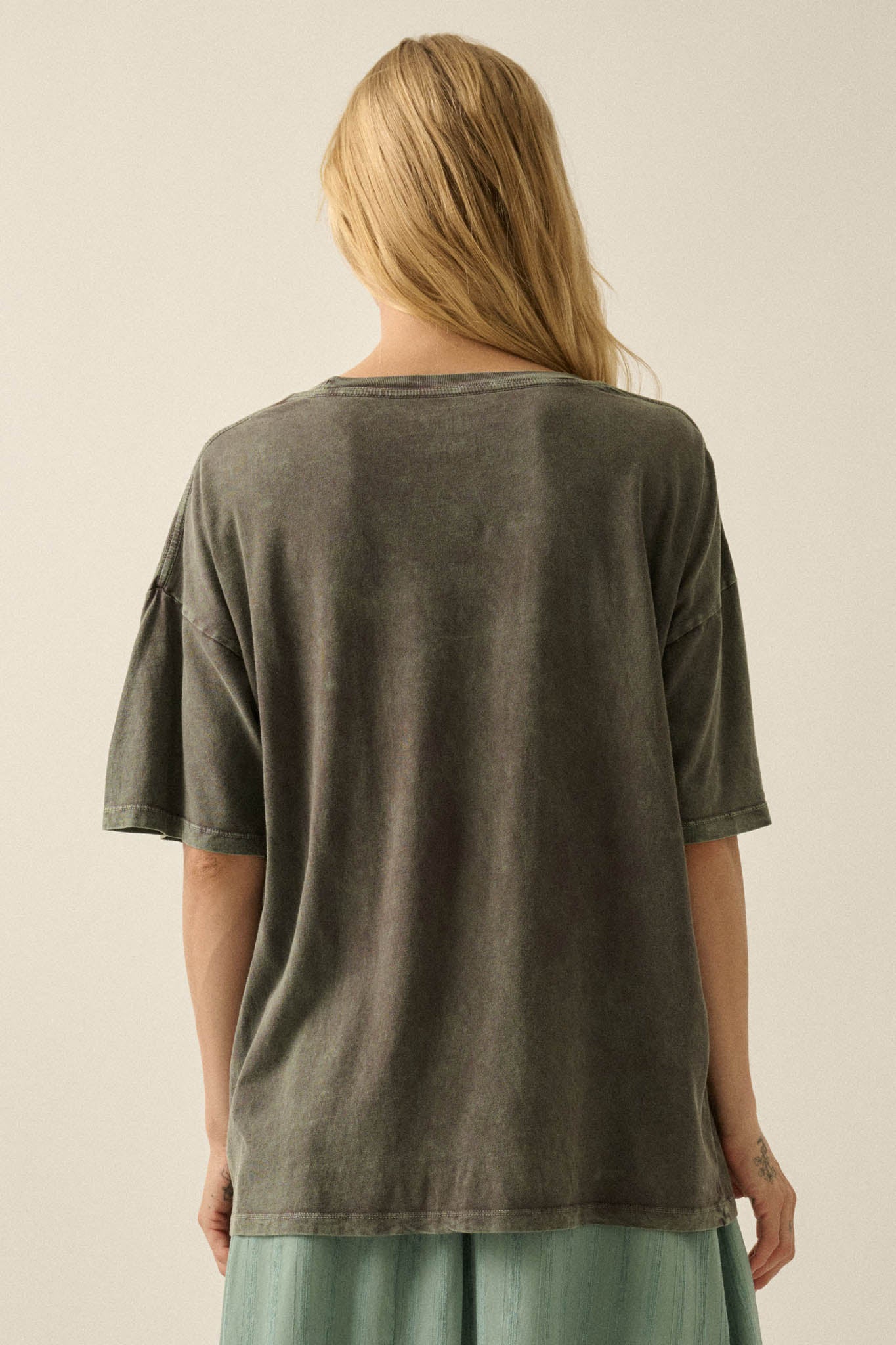 Jungle Tiger Vintage-Wash Oversize Graphic Tee - ShopPromesa