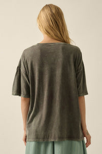 Jungle Tiger Vintage-Wash Oversize Graphic Tee - ShopPromesa