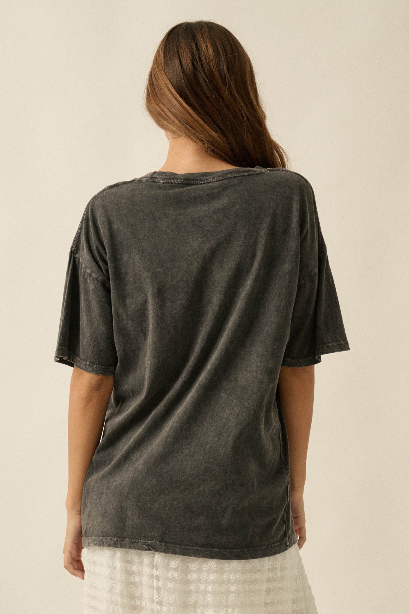 Twin Tigers Vintage-Wash Oversize Graphic Tee - ShopPromesa