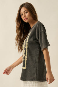 Twin Tigers Vintage-Wash Oversize Graphic Tee - ShopPromesa