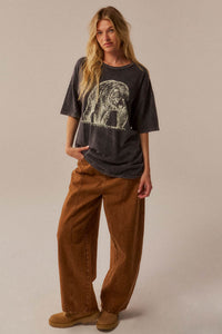 Bear Necessities Vintage-Wash Oversize Graphic Tee - ShopPromesa